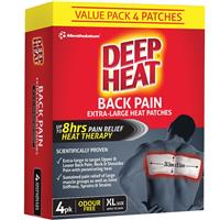 deep heat extra large back patches 4 pack exclusive