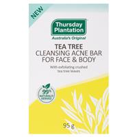 thursday plantation tea tree cleansing acne bar for face & body 95g