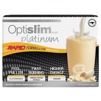 optislim vlcd platinum banana shake 21x25g sachets