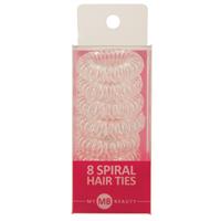 my beauty hair spiral elastics clear 8 pack