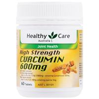 healthy care high strength curcumin 600mg 60 tablets