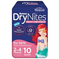 huggies drynites girl 2-4 years 10 pack