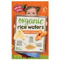 whole kids rice wafer sweet potato 20g 5 pack