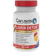 carusos natural health liver detox 30 tablets