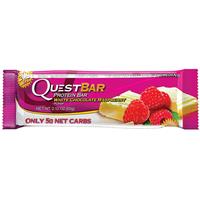 quest protein bar white chocolate raspberry 60g
