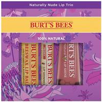 burts bees naturally nude lip trio xmas set 2021