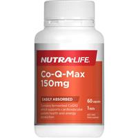 nutra-life co-q-max 150mg 60 capsules
