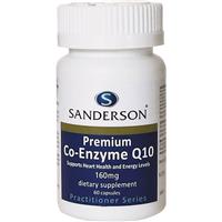 sanderson premium co-enzyme q10 160mg 60 capsules