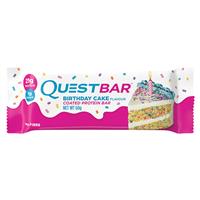 quest protein bar birthday cake 60g