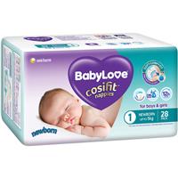 babylove cosifit nappies newborn 28 pack