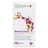 clinicians bonecare kids calcium chews 60 tablets