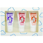 goat moisturising cream argan manuka and oatmeal trio pack
