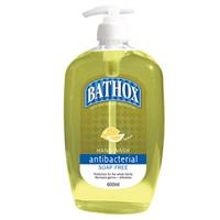 bathox hand wash antibacterial lemon 600ml