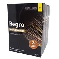 regro triple pack hair growth treat 3x80ml