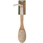 natural beauty bamboo bath brush massager with handle