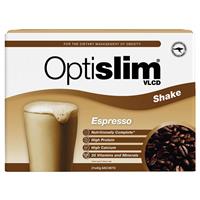 optislim vlcd meal replacement shake coffee 21x43g sachets