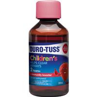 durotuss childrens plus immunity booster strawberry 200ml