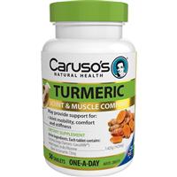 carusos natural health one a day turmeric 50 tablets