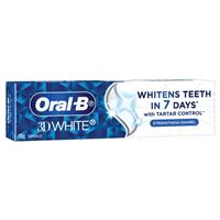 oral b toothpaste 3d white strengthen enamel 110g