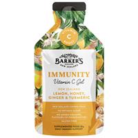 barkers immunity vitamin c gel sachet lemon honey ginger & turmeric 35g