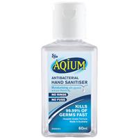 aqium anti-bacterial hand sanitiser 60ml