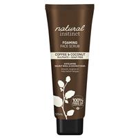 natural instinct foaming face scrub coffee and coconut 125ml