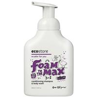 ecostore kids foam to the max 3 in 1 conditioning shampoo & body wash pear pop 350ml