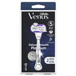 gillette venus deluxe smooth platinum + 2 blade refills