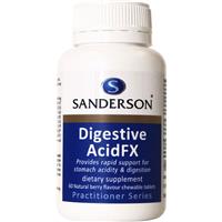 sanderson digestive acidfx mixed berry flavour chewable 60 tablets