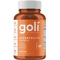 goli nutrition super fruits 60 gummies
