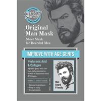 fuss free naturals man mask hyaluronic acid sheet mask for bearded men