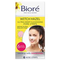biore witch hazel ultra deep cleansing pore strips 6 pack