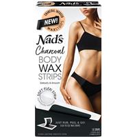 nad's charcoal body wax strips 16 pack