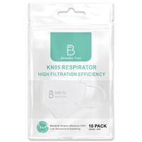 breathe free kn95 respirator face mask 10 pack