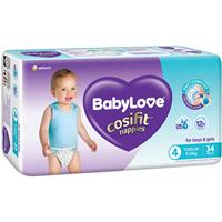 babylove cosifit bulk nappies toddler 34 pack