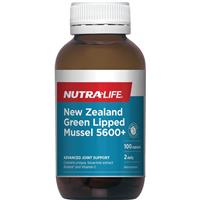 nutra-life nz green lipped mussel 5600 100 capsules
