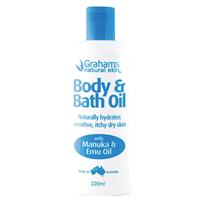 grahams body & bath oil 220ml