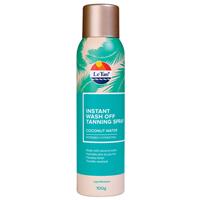 le tan instant wash off spray coconut water 100g