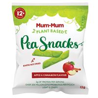 mum-mum pea snacks apple & cinnamon 12g