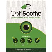 opti-soothe eyelid wipes 20