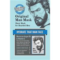 fuss free naturals man mask vitamin c sheet mask for bearded men
