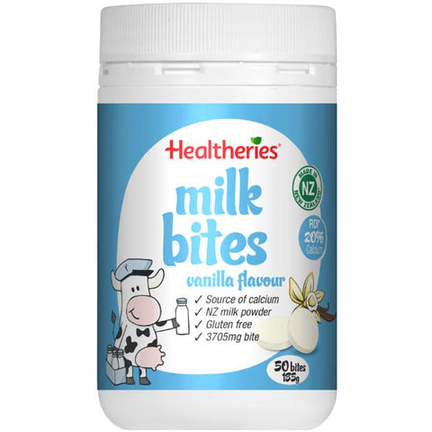 healtheries milk bites vanilla 50