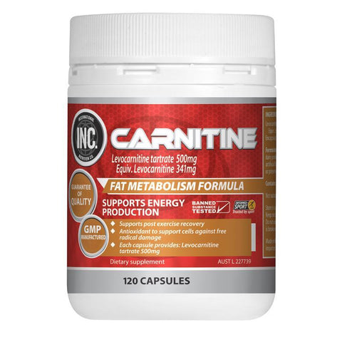 inc carnitine 120 capsules