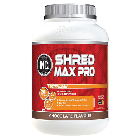 inc shred max pro chocolate flavour 2kg