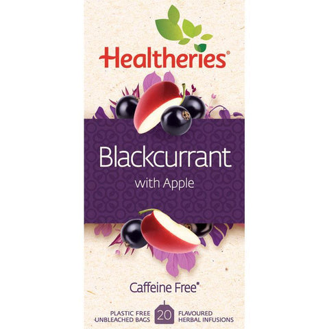 healtherieshealtheries fruit tea blackcurrant & apple20pack