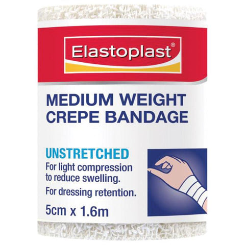 Elastoplast Medium Weight Crepe Bandage 5cmx1.6m