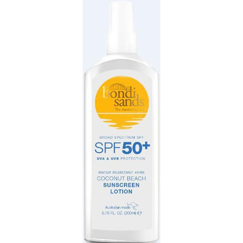 bondi sands spf 50+ coconut sunscreen lotion 200ml