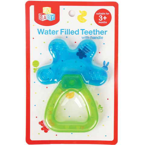 go baby water filled teether with handle