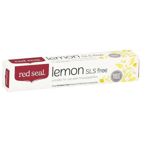red seal toothpaste lemon sodium lauryl sulphate free