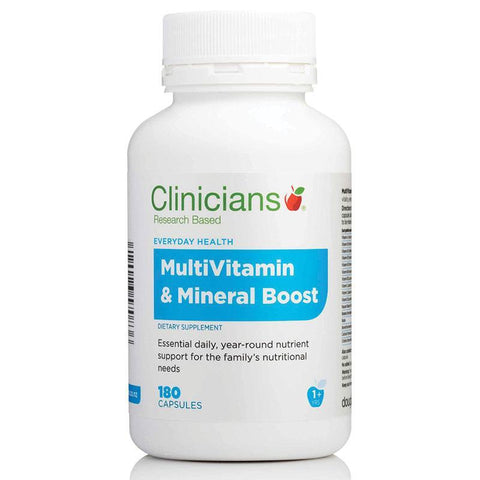clinicians multivitamin & mineral boost 180 capsules